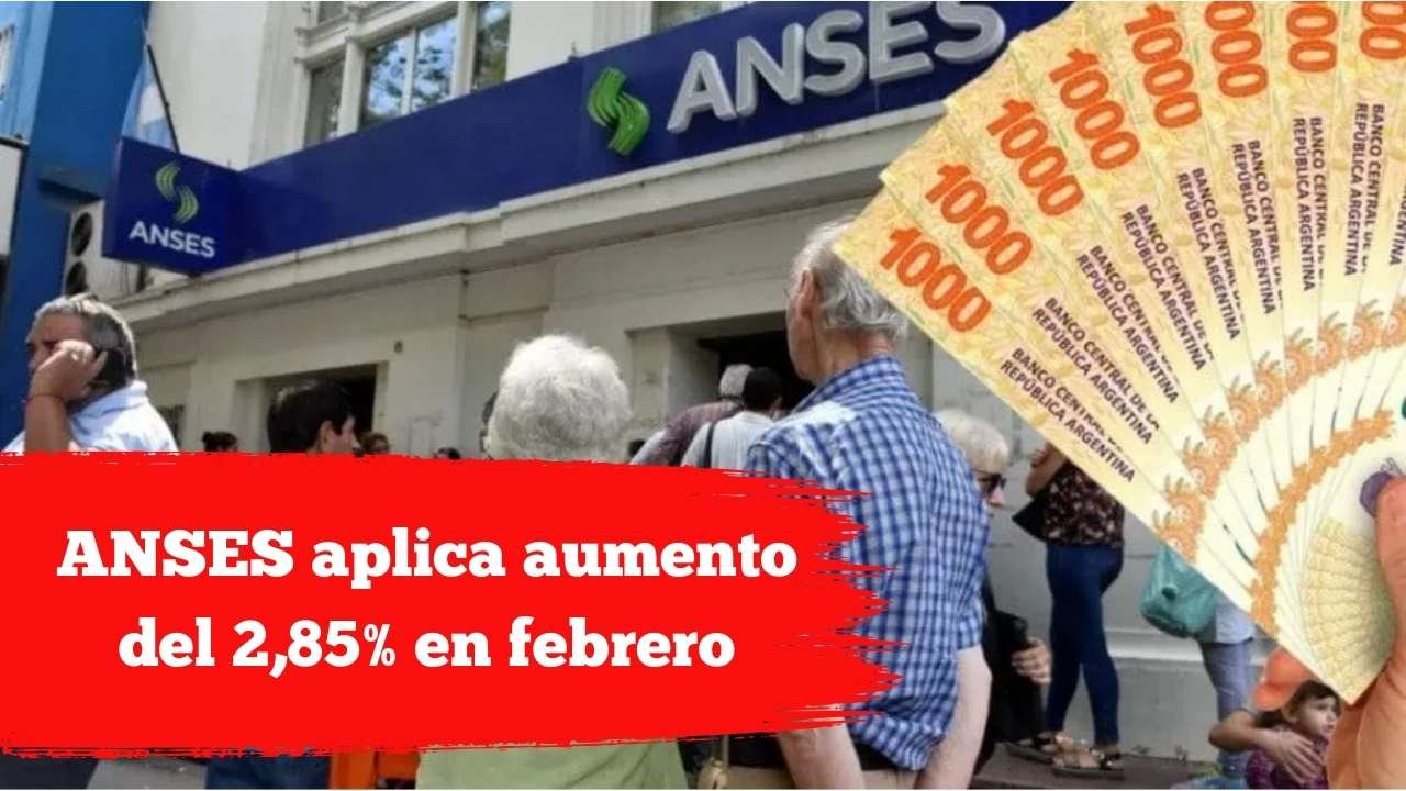 Jubilados y pensionados: ANSES aplica aumento del 2,85% en febrero 2026