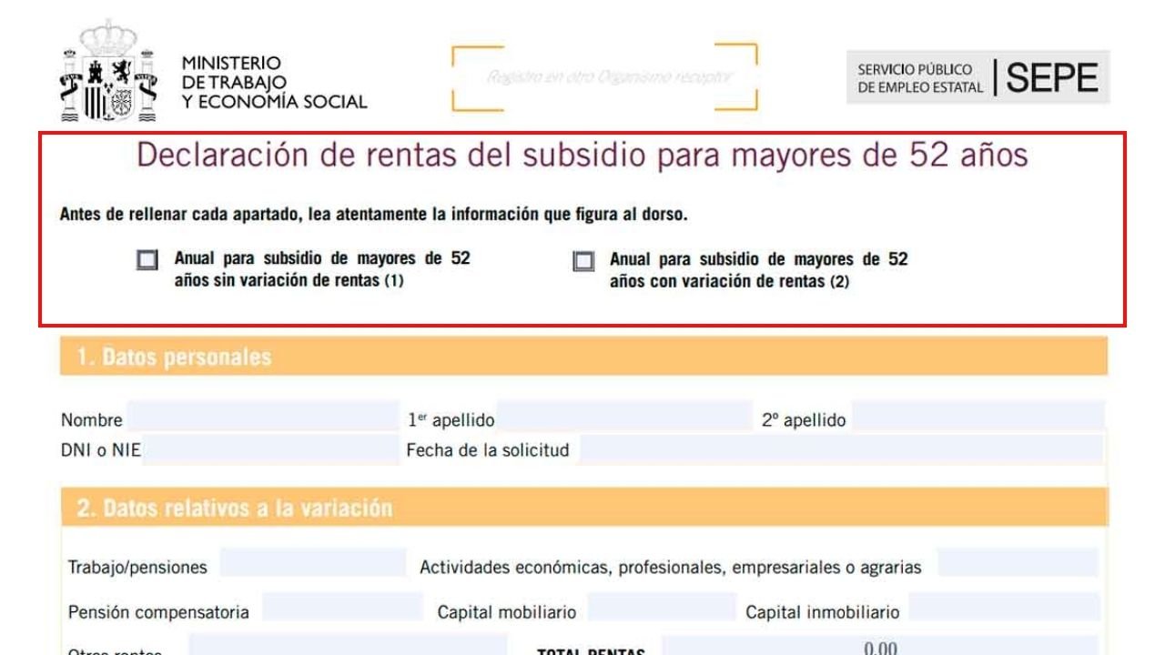 Subsidio 2026 para mayores de 52 años: monto, duración y requisitos