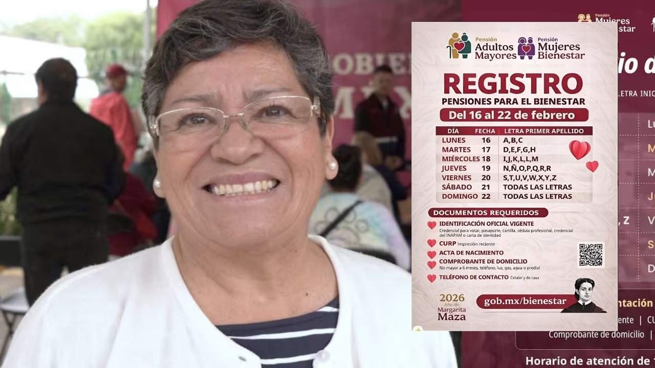 Registro de Pensiones Bienestar 2026: comienza hoy para quienes tengan apellidos A, B y C